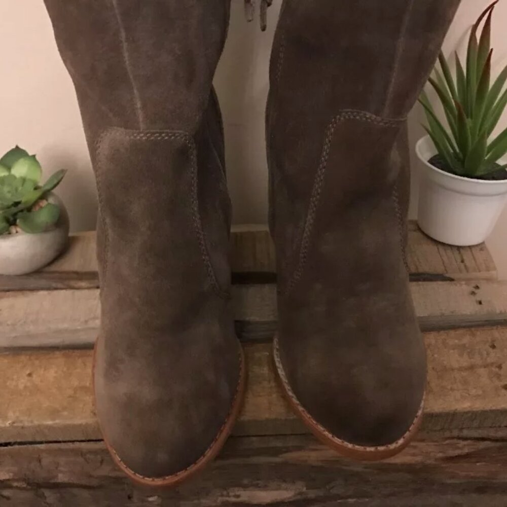 New Anthropologie Joie Dagny Boots Suede Knee High Size 5.5 MSRP: $240 - Picture 6 of 8